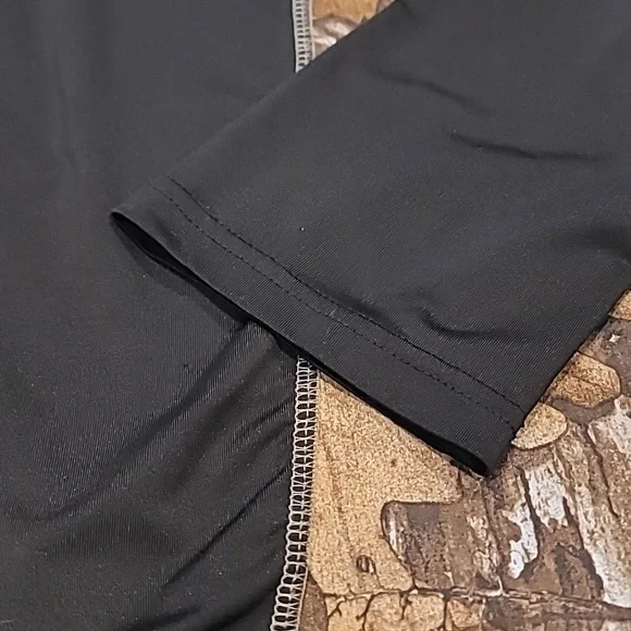 Rocky Microfiber Half Turtle Neck Pullover Shirt Black Brown XL - Picture 5 of 10